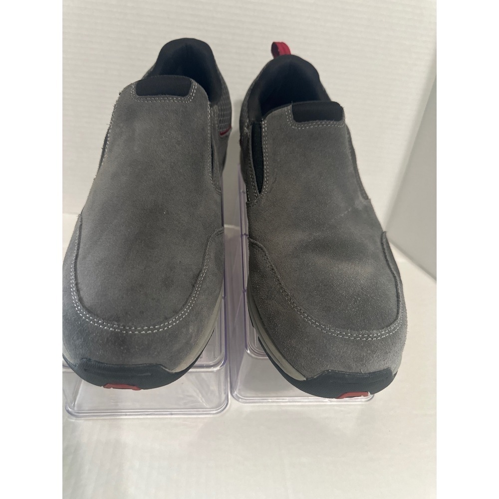Rockport Mens XCS Gray Suede Leather Slip On‎ Loafers Comfort Shoes Size 12M